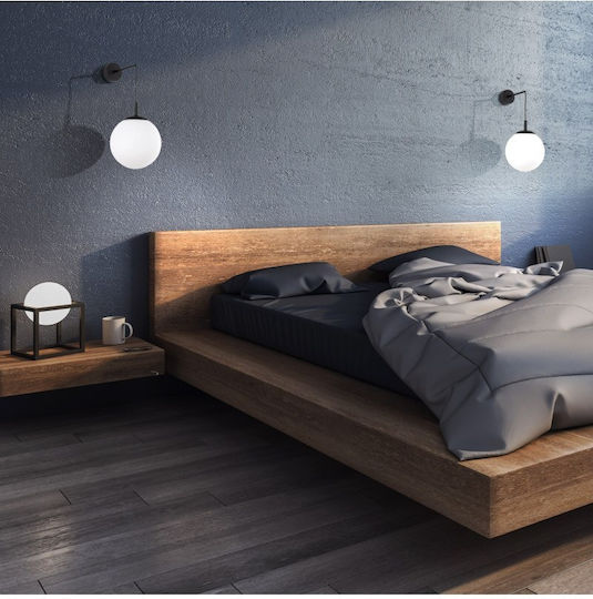 TK Lighting Leuchte Wand mit Fassung E27 Gray 18cm