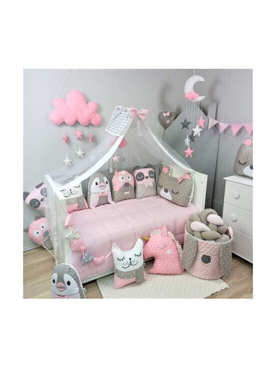 Baby Star Dekokissen für Wiege Tiny Friends Bär mit Schleifchen Rosa 40x65cm Baby Star Dekokissen für Wiege Tiny Friends Bär mit Schleifchen Rosa 40x65cm