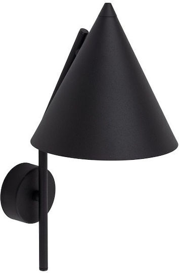 TK Lighting Modern Leuchte Wand mit Fassung E27 Schwarz 19cm