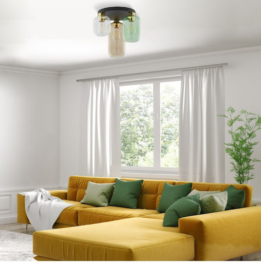 TK Lighting Таванно осветление 44бр Многоцветна с Фасунга E27