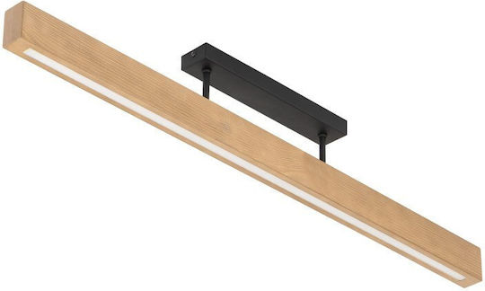 TK Lighting Таванно осветление 96бр Кафяв с Вграден LED