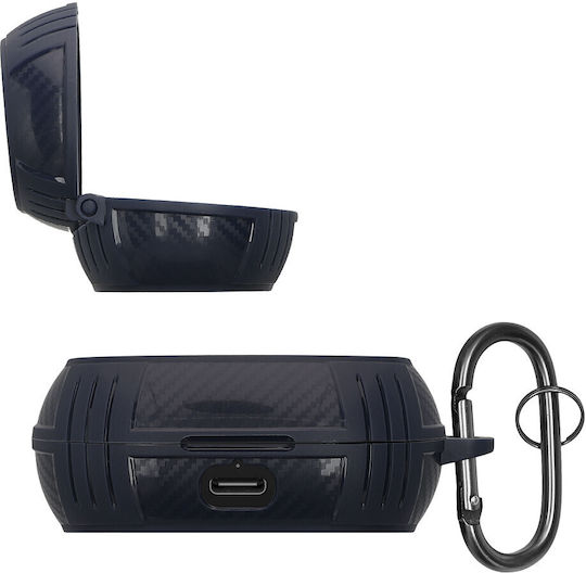 Kwmobile Husă Pentru Căști Jabra Elite 7 Pro Elite 7 Active Negru Silicon Kwm0000253x001c