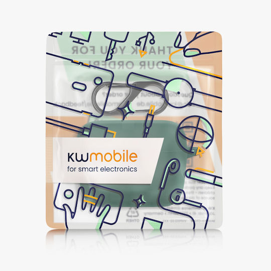 Husă Sennheiser Cx True Wireless Căști Kwmobile Verde Silicon 55991.80