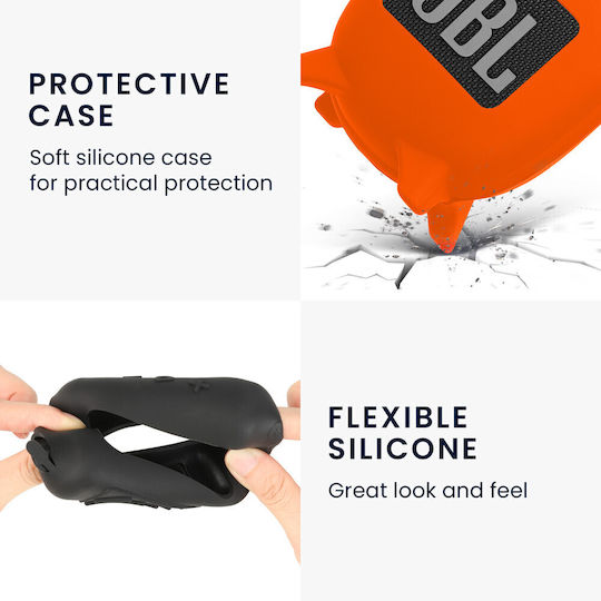 Kwmobile Case Jbl Clip 4 Orange Silicone Kwm0000181u003c