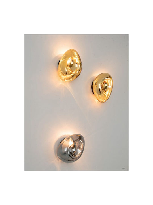 Zambelis Lights Модерен Осветително тяло За стена с фасунга E14 Златист 20x20x12.5см.