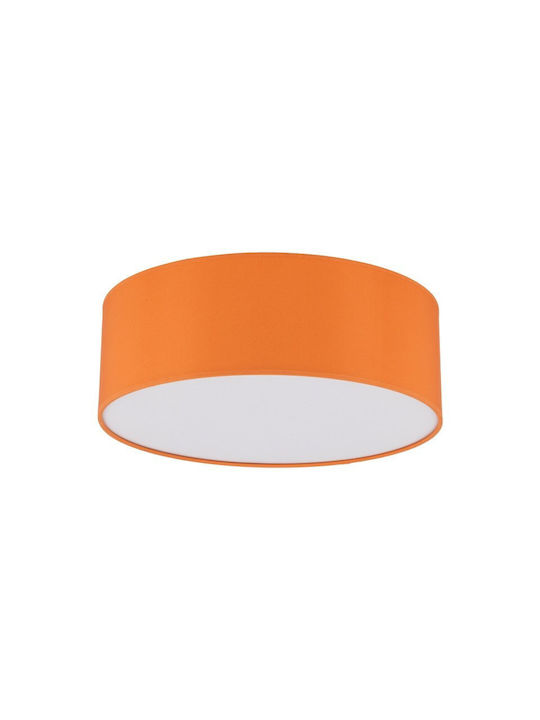 TK Lighting Πλαφονιέρα Οροφής 38εκ. Καφέ με Ντουί E27
