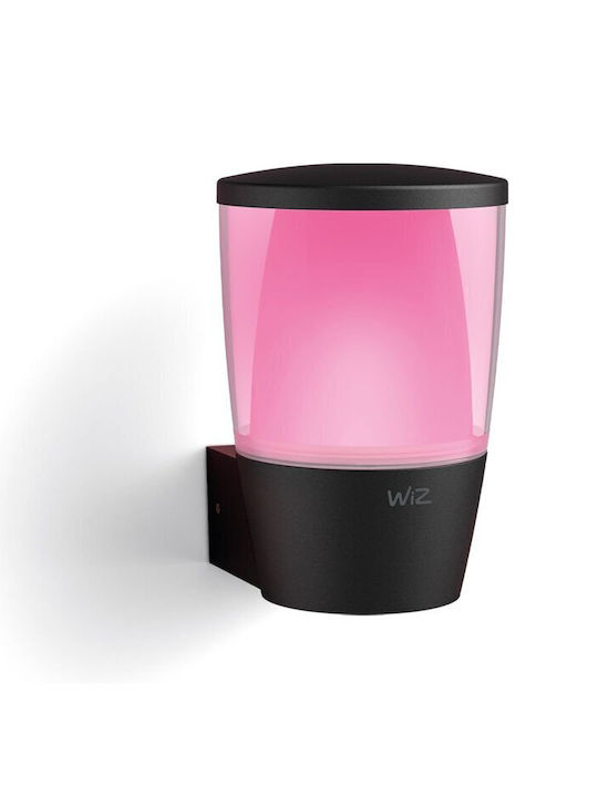 WiZ Стенно Външно Фенерче LED IP44 8.5W с Студено бяло Светлина 16.4x8x13.4εκ.