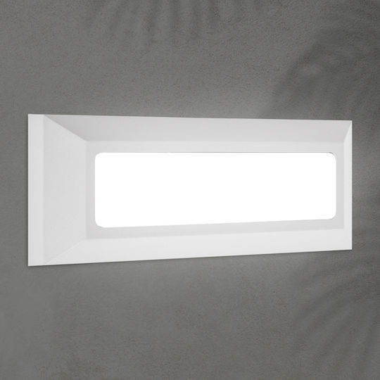 Eurolamp Wall-Mounted Outdoor Ceiling Lamp LED IP65 4W with Warm White Light 23x8x2.7cm