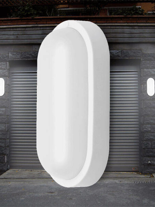 Braytron Επιτοίχια Χελώνα Εξωτερική LED IP54 18W με Θερμό Λευκό Φως 26x13.5x5.8εκ.