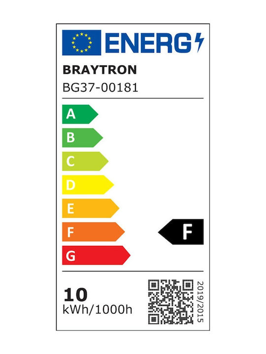 Braytron Επιτοίχιο Εξωτερικό Φωτιστικό LED IP65 10W με Ρυθμιζόμενο Λευκό Φως