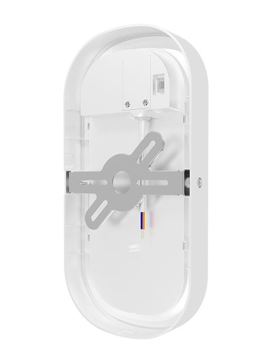 Braytron Επιτοίχια Χελώνα Εξωτερική LED IP65 18W με Ρυθμιζόμενο Λευκό Φως 26.7x13.7x46εκ.