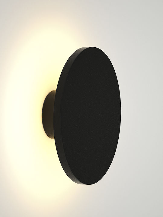 Heronia HER-01 Επιτοίχια Εξωτερική Πλαφονιέρα LED IP54 12W με Θερμό Λευκό Φως