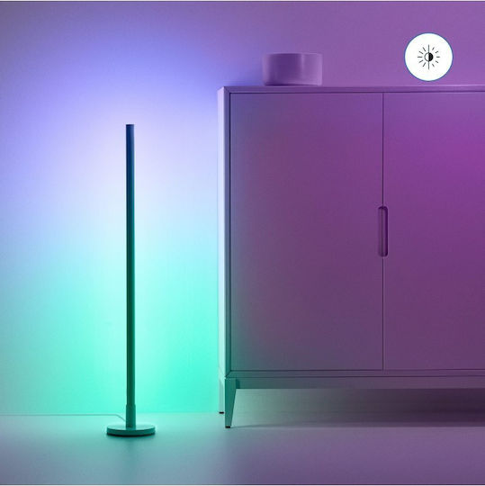 WiZ LED Подова Лампа В150см с RGB Светлина 1080lm Бяла