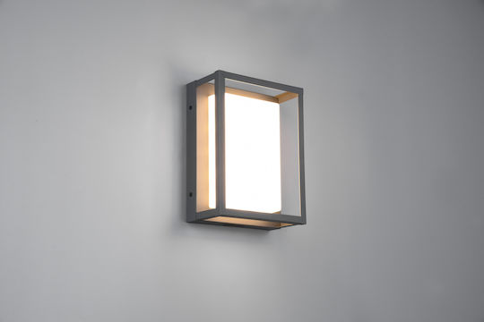 Trio Lighting Witham Επιτοίχια Εξωτερική Πλαφονιέρα LED IP54 10.5W 18x24x24εκ.