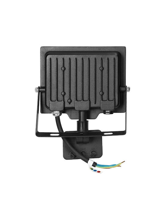 Led Projector Orno Aluminum Polycarbonate White Black 30w Ip44