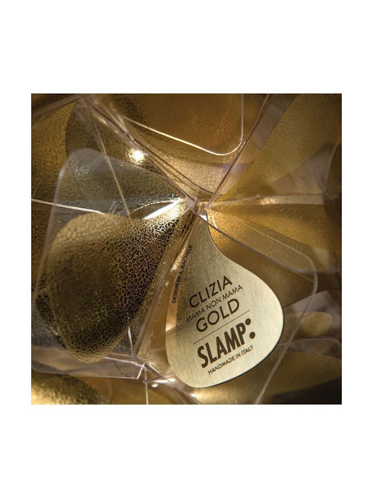 Slamp Clizia Mama Non Mama Decorative Lamp Flower with Socket for Bulb E14 Gold