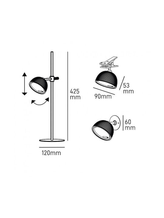 Bot Lighting Dekorative Lampe Gray