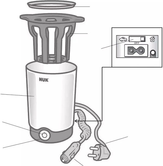 Nuk Thermo Express Babyflaschenwärmer Für Das Auto