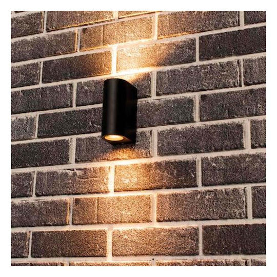 123led Santa Barbara Επιτοίχιο Εξωτερικό Σποτ GU10 IP44 Διπλής Δέσμης