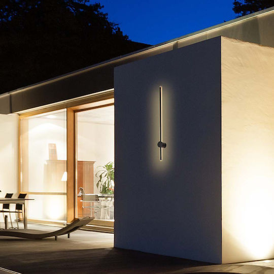 V-TAC Επιτοίχιο Γραμμικό Φωτιστικό LED IP65 12W με Θερμό Λευκό Φως 7.2x65εκ.