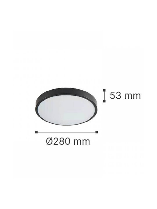 Inlight Outdoor Ceiling Flush Mount with Integrated LED in White Color 80300320