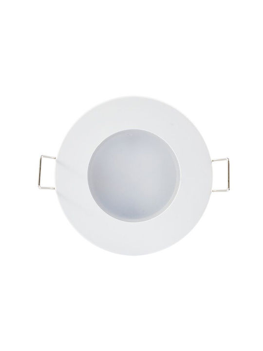 Aca Waterproof Outdoor Ceiling Spot with Integrated LED 5W in White Color VERA540RWN