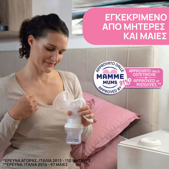 Chicco Pompa de sân simplă manuală Natural Feeling Alb 300ml