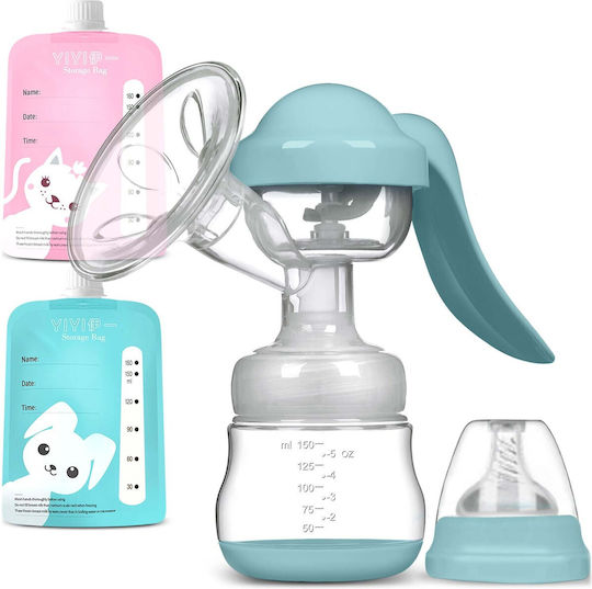 Berdsen Pompa de sân simplă manuală 5900 Albastru 150ml