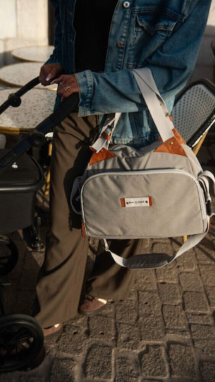 Baby on Board Τσάντα-Αλλαξιέρα Ώμου/Χειρός Γκρι 42x22x30εκ.