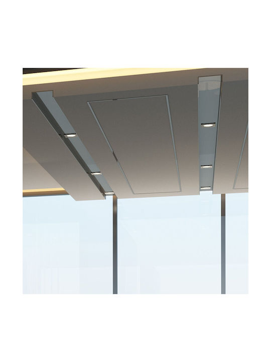Braytron Square Plastic Recessed Spot with Integrated LED and Warm White Light Black 1pcs