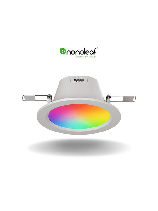 Nanoleaf Χωνευτό Σποτ με Ενσωματωμένο LED RGBW Λευκό 1τμχ