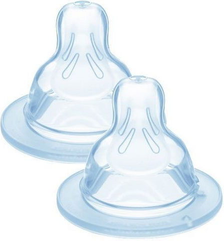 Mam Silicone Baby Bottle Teats Small Flow for 0+ months 2pcs