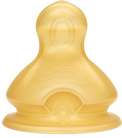 Nuk First Choice+ Rubber Baby Bottle Teats High Flow for 6+ months 2pcs