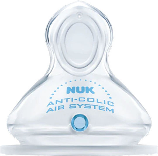 Nuk First Choice+ Silicone Baby Bottle Teats Medium Flow for 6+ months 2pcs