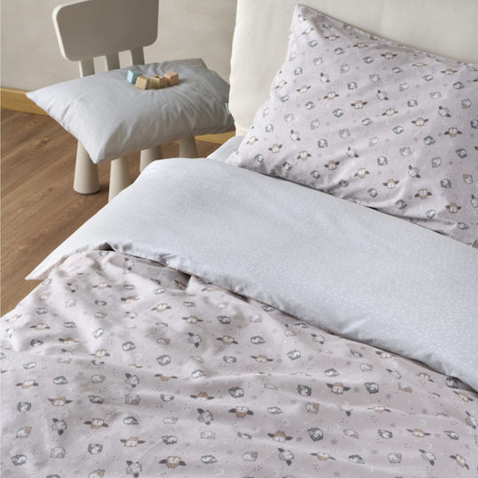 Kentia Duviri Cotton Kentia Set Kids Duvet Cover Single with Pillowcase Cotton Versus Duviri 160x240cm