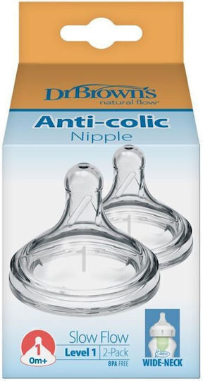 Dr. Brown's Natural Flow Options Babyflaschensauger Normaler Fluss für 0+ Monate 2cm