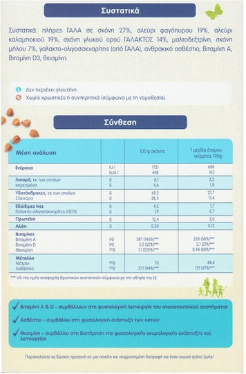 Humana Βρεφική Κρέμα με Γεύση Φαγόπυρο, Καλαμπόκι & Μήλο Χωρίς Προσθήκη Ζάχαρης 200gr για 6+ Μηνών