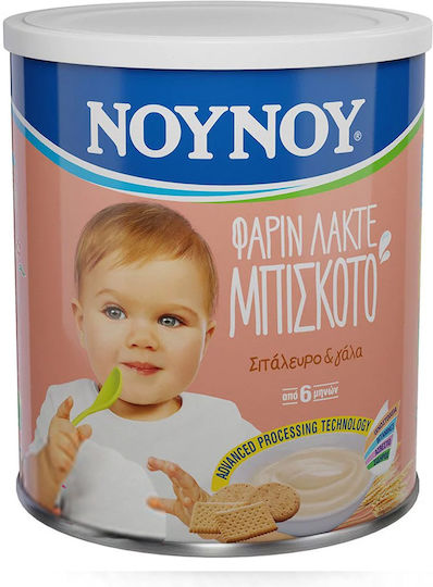 NOUNOU Бебешки крем с вкус Бисквита 300гр за 6+ месеца