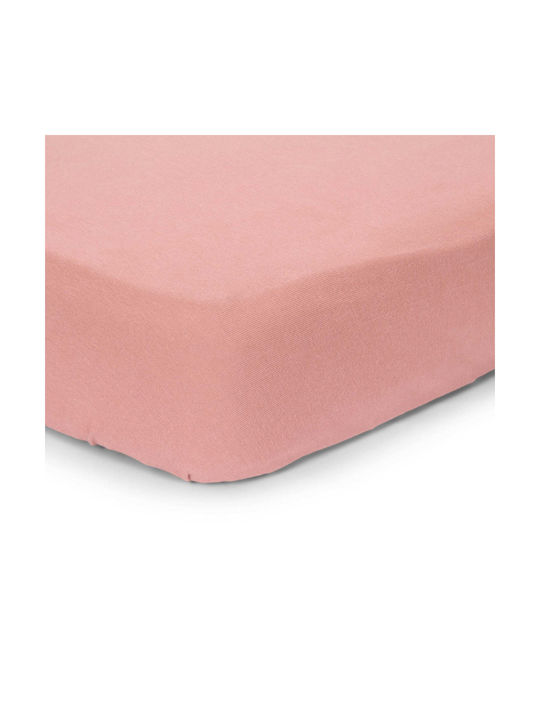Little Dutch Pure Baby Sheet Crib Cotton Fitted Pink 70x140cm
