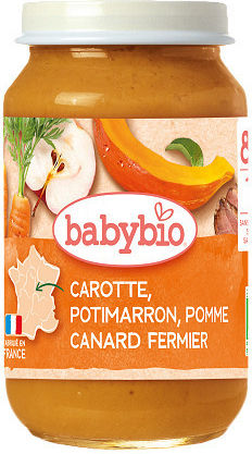 Babybio Βρεφικό Γεύμα με Γεύση Πάπια 200gr για 8+ Μηνών