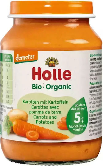 Holle Baby Meal Carrots & Potatoes with Flavor Potato - Carrot No Added Sugar 190gr for 4+ Months
