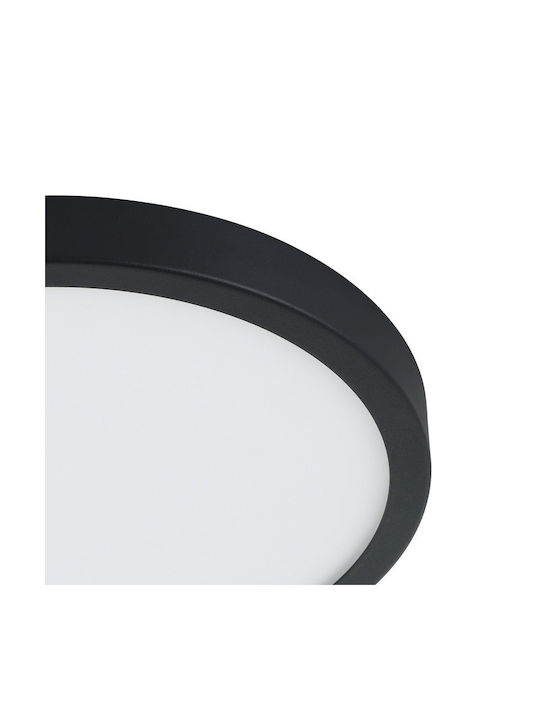 Eglo Fueva Outdoor Ceiling Flush Mount with Integrated LED in Silver Color 98845