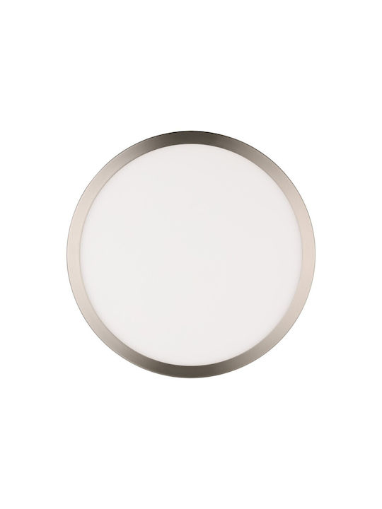 Eglo Fueva Outdoor Ceiling Flush Mount with Integrated LED in Silver Color 98845