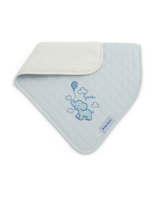 Kikka Boo Κουβέρτα Αγκαλιάς & Λίκνου Elephant Fleece Κοραλί Blue 75x100εκ.