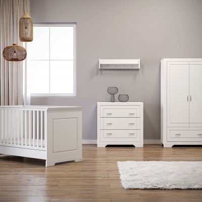 York Dulap cu Sertare pentru Bebeluși cu 3 Sertare Albă 94x50x90cm