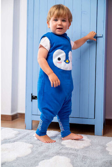 The Gro Company Winter Schlafsack mit Füßen 2.5 Tog Penguin Blue