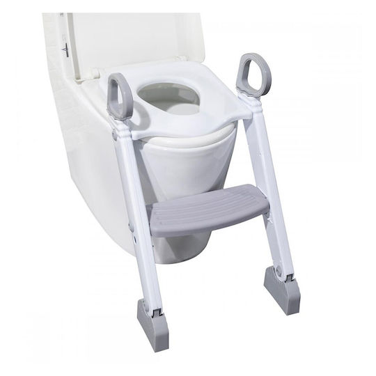 FreeOn Toddler Toilet Seat With Footrest And Handles Gray