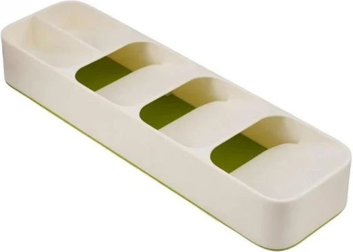 Tăvi Pentru Tacâmuri De Sertar Din Plastic 39.8x11.4x5.8cm Albă
