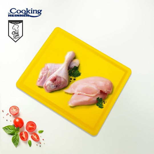 Heinner HDPE Yellow Cutting Board 32.5x26.5x2cm