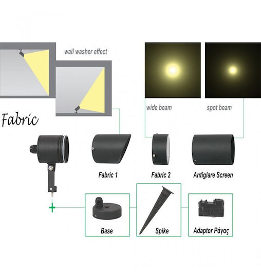 Gekas Wall-Mounted Outdoor Spot Light GU10 IP65